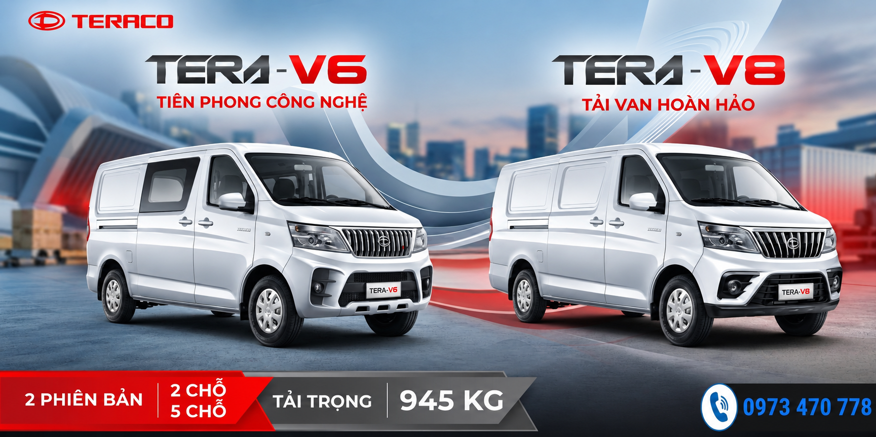 XE VAN TERA V6 VÀ TERA V8: ĐÂU LÀ LỰA CHỌN TỐI ƯU CHO BÁC TÀI?